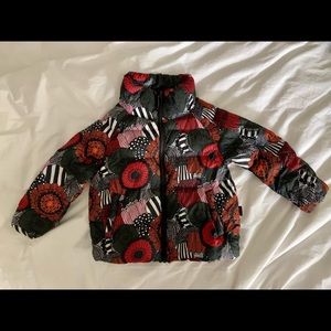 EUC Uniqlo x Marimekko Kids 5-6Y Ultra Light Polyester Fill Puffer